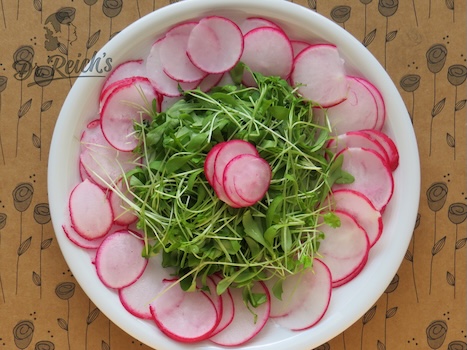 FODMAP Diät Kresse Radieschen Salat