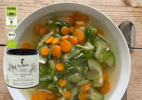 Low FODMAP Gemüsesuppe mit Brühe No.1