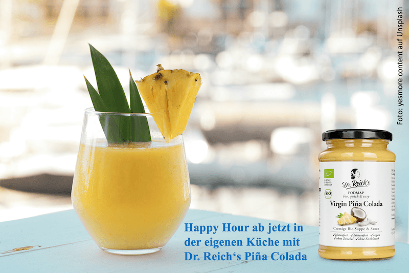 Pina Colada Cocktail und Sauce
